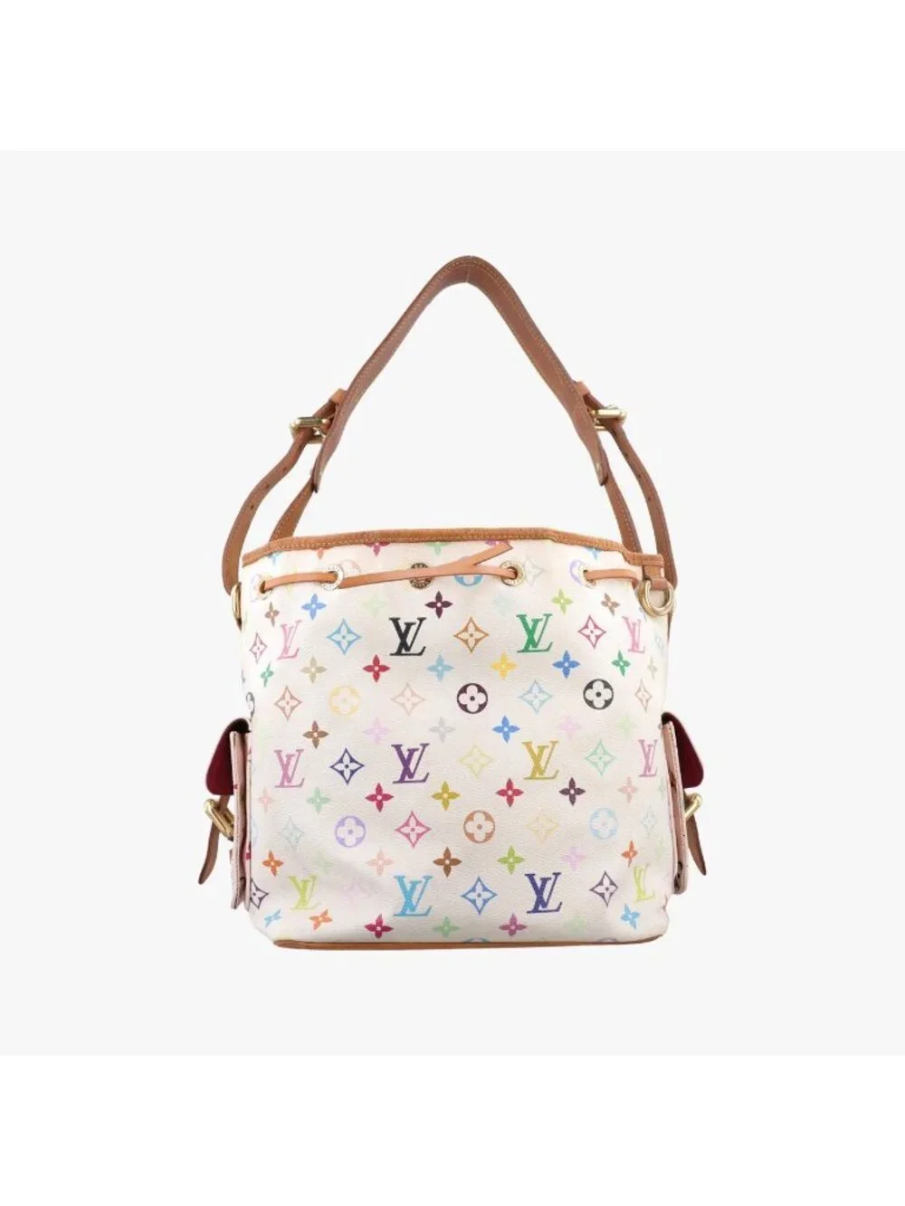 Louis Vuitton Petit Noe Blanc Monogram Multicolor